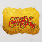 MERRY CHRISTMAS -  Xmas tekstontwerp Feestdagenkaart (Voorkant / Achterkant)