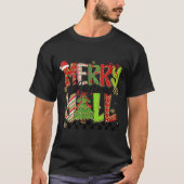 Merry Christmas Y’all Southern Christmas Tree Girl T-shirt (Voorkant)