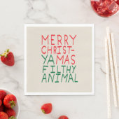 Merry Christmas ya filthy animal typography Servet (Insitu)