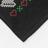 Merry Christmas Ya Filthy Liberal Ugly Knit Funny Fleece Deken (Hoek)