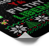 Merry Christmas Ya Filthy Liberal Ugly Knit Long S Poster (Hoek)
