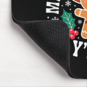 Merry Christmas Yall Gingerbread Cowboy Howdy West Muismat (Hoek)