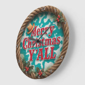 Merry Christmas Y'All Grote Klok (Hoek)