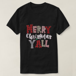 'Merry Christmas Y'all' Holiday Design T-shirt