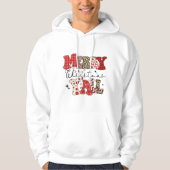 Merry Christmas Y'all Pullover Hooded Sweatshirt (Voorkant)