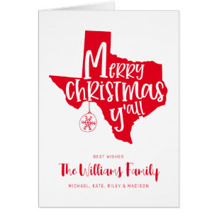 MERRY CHRISTMAS Y'ALL   Texas Holiday Wishes