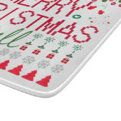 "Merry Christmas Y'all" Ugly Sweater Snijplank (Hoek)