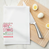 "Merry Christmas Y'all" Ugly Sweater Theedoek (Quarter Fold)