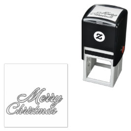 Merry Christmas Zelfinktende Stempel