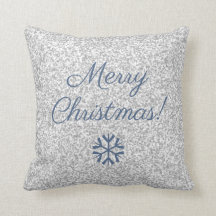Merry Christmas Zilver Grijs Glitter Textuur