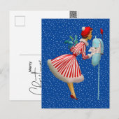 MERRY CHRISTMAS |  zoeken naar post Briefkaart (Voorkant / Achterkant)