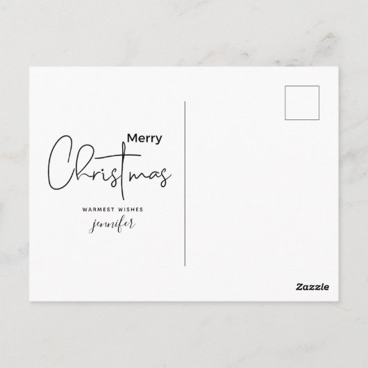 MERRY CHRISTMAS |  zoeken naar post Briefkaart (Achterkant)