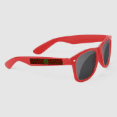 Merry Christmas Zonnebril (Maroon & Hunter Green) (Rechts)