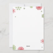 Merry Christmas zwangerschapskaart Feestdagenkaart (Achterkant)