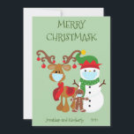 Merry Christmask Snowman 2021 Gezichtsmasker Feestdagenkaart<br><div class="desc">Dit ontwerp kan op het gebied worden gepersonaliseerd dat door de foto en/of tekst te veranderen wordt verstrekt. Of het kan worden aangepast door te klikken deze Sjabloon personaliseert en dan de klik te kiezen om verdere optie aan te passen en de kleur van de achtergrond te schrappen of te...</div>