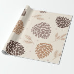 Merry Christmass pine corn Leaves tree Botanical W Cadeaupapier<br><div class="desc">Merry Christmass pine corn Leaves Botanical</div>