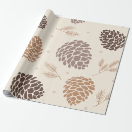 Merry Christmass pine corn Leaves tree Botanical W Cadeaupapier