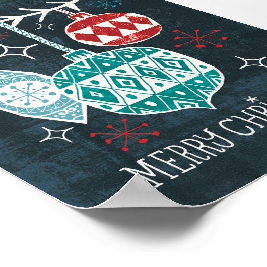 Merry Christmastime Ornaments Poster (Hoek)