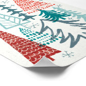 Merry Christmastime Trees Poster (Hoek)