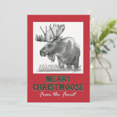 Merry Christmoose Aankondiging (Staand voorkant)