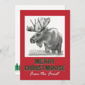 Merry Christmoose Aankondiging (Voorkant / Achterkant)