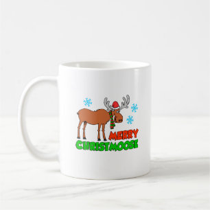 Merry Christmoose Cute Holiday Pun Koffiemok