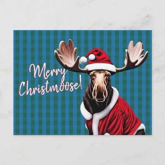 Merry Christmoose Feestdagenkaart (Voorkant)