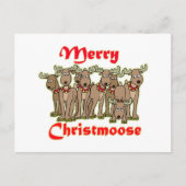 Merry Christmoose Feestdagenkaart (Voorkant)