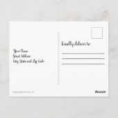 Merry Christmoose Festive Holiday Briefkaart (Achterkant)