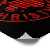 Merry Christmoose Funny Christmas Badge Moose Part Poster (Hoek)