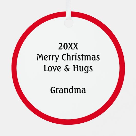 Merry Christmoose Funny Kerstmis Metalen Ornament (Achterkant)