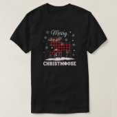 Merry Christmoose, Funny Rustic Christmas T-shirt (Design voorkant)