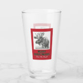Merry Christmoose Glas (Achterkant)