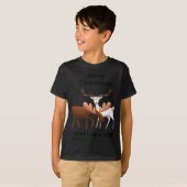 Merry Christmoose Happy New Deer T Shirt  (Voorkant volledig)