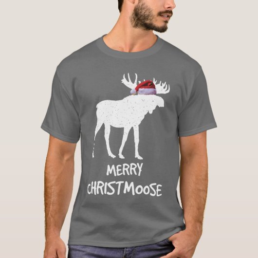 Merry Christmoose I Love Moose Gifts for Moose Lov T-shirt (Voorkant)
