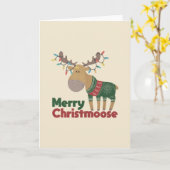 Merry Christmoose Kaart (Gele Bloem)