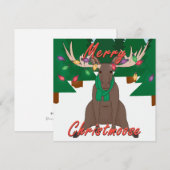Merry Christmoose - kerstkaart (Voorkant / Achterkant)