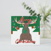 Merry Christmoose - kerstkaart (Staand voorkant)