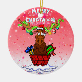 "Merry Christmoose" kerstkerstkerstversiering Keramisch Ornament