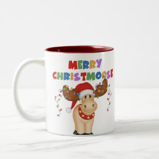 Merry Christmoose Kerstmis Tweekleurige Koffiemok