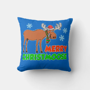 Merry Christmoose kerstparun Kussen