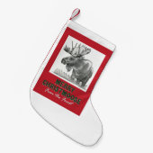 Merry Christmoose Kleine Kerstsok (Voorkant (Hangend))