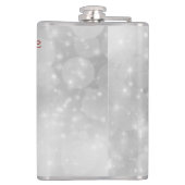 Merry Christmoose met een pet Heupfles (Achterkant)