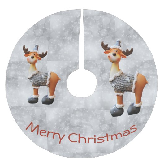 Merry Christmoose met een pet Kerstboom Rok (Voorkant)