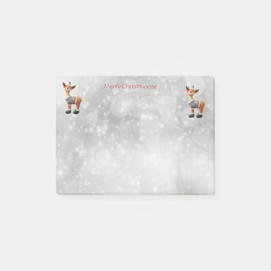 Merry Christmoose met een pet Post-it® Notes (Voorkant)