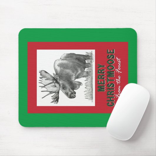 Merry Christmoose Muismat (Met muis)