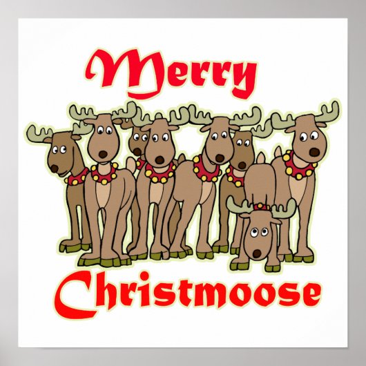Merry Christmoose Poster (Voorkant)