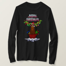 "Merry Christmoose" Santa Moose T-shirt