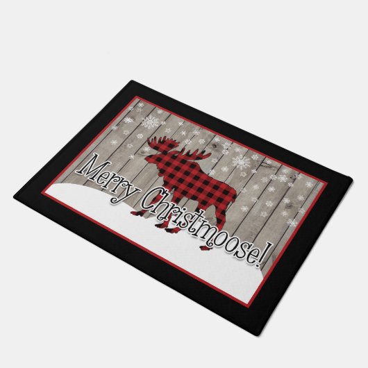 Merry Christmoose - Small Deurmat (Schuin)