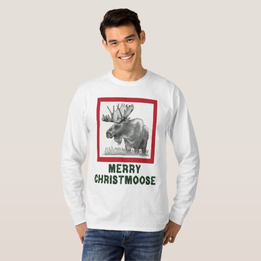 Merry Christmoose T-shirt (Voorkant volledig)